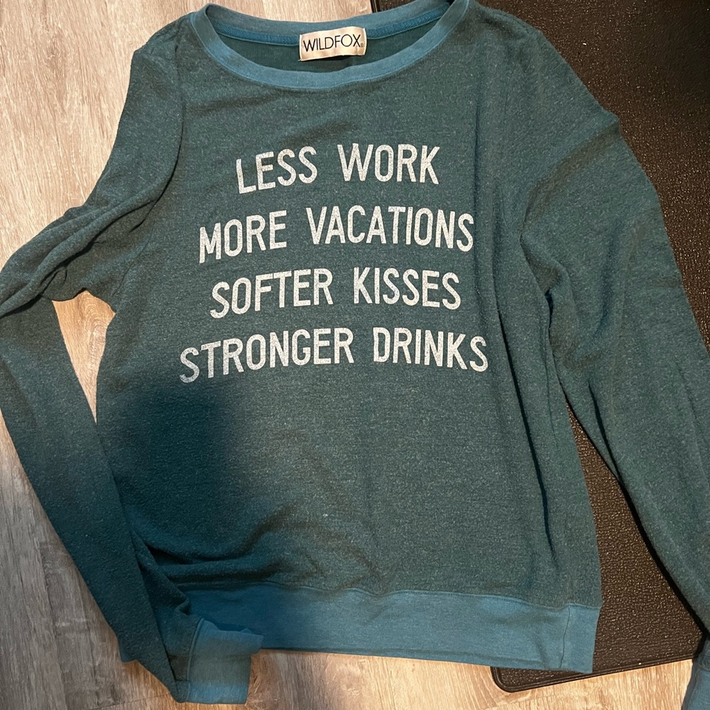 Wild Fox sweatshirt. Super soft! Size xs/s. orig $88. Only $18